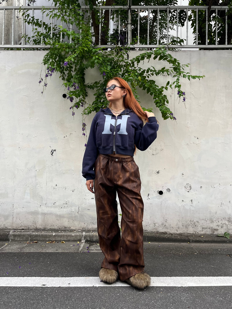 vintage faux leather pants