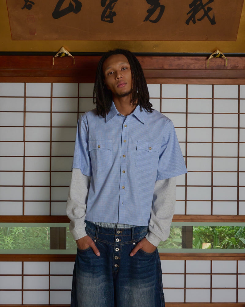 waffle docking check Western shirt