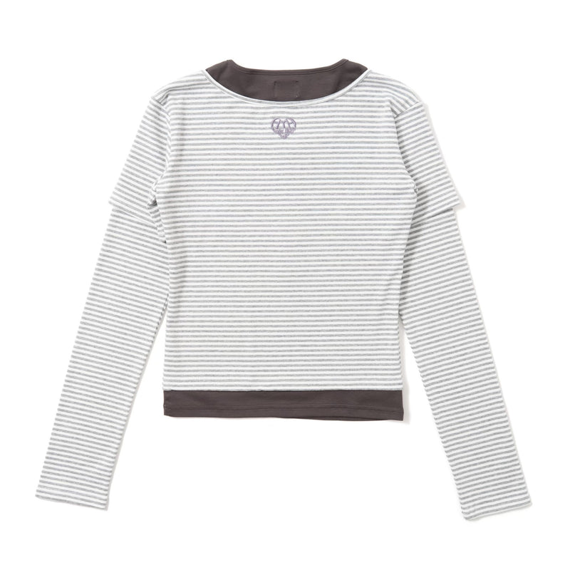 Layered border long tee