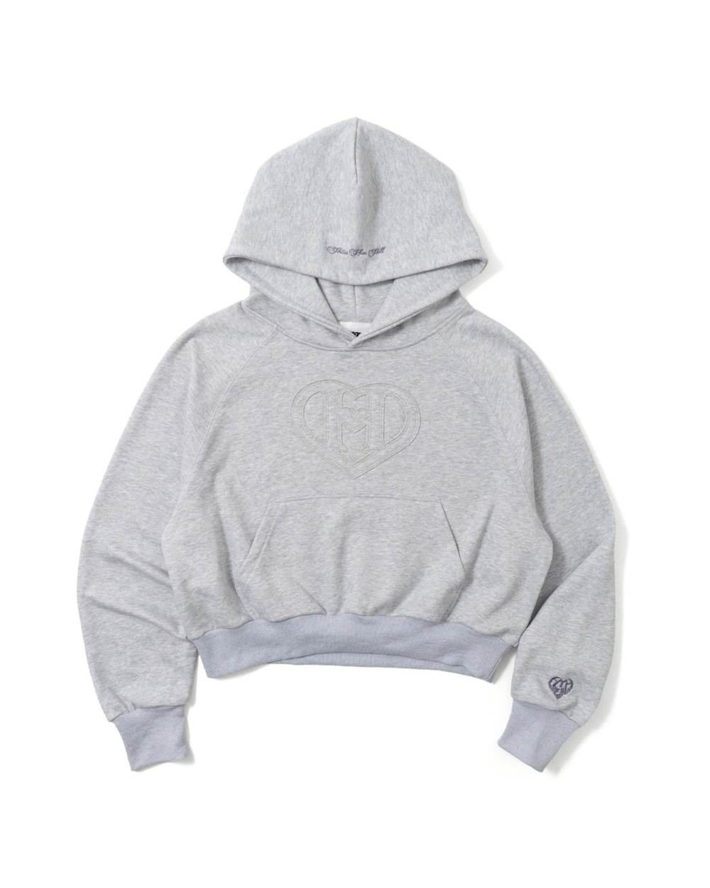 glitter h heart logo hoodie – YZ