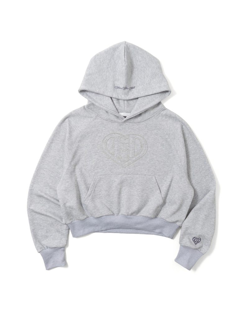 glitter h heart logo hoodie – YZ