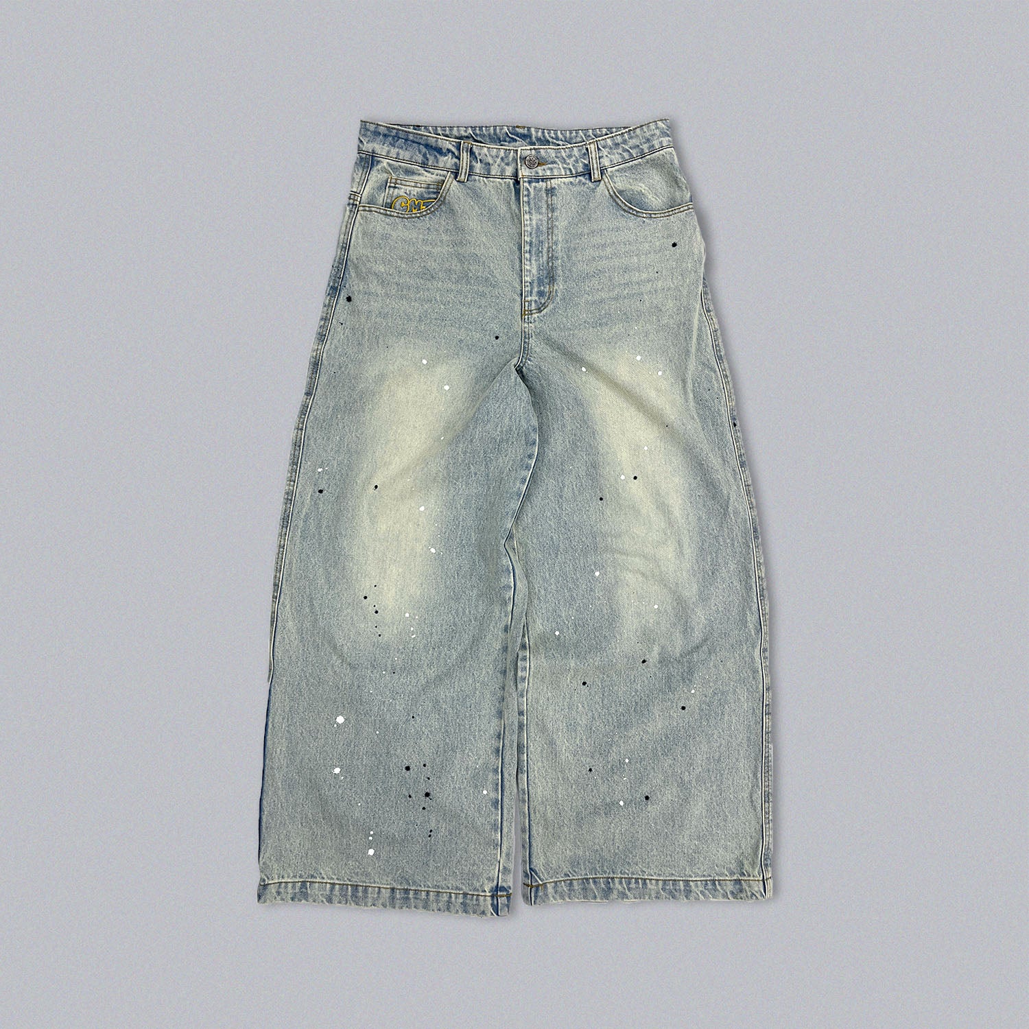 Ruler paint baggy denim – YZ