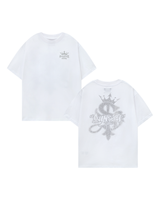 【9090xSUPPLIER】Crown Cross Rhinestone Tee