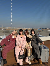 universal logo Premium crush EMB zip hoodie