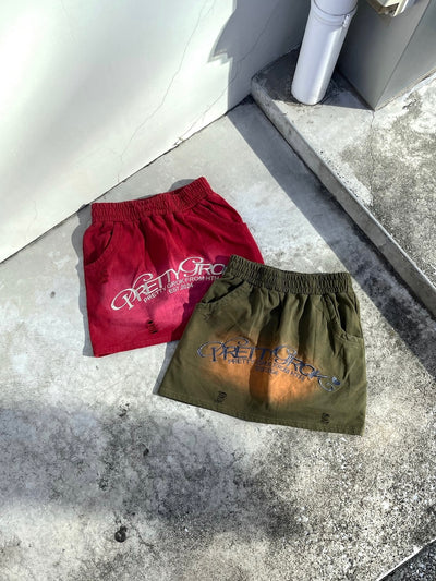 sweat logo mini skirt