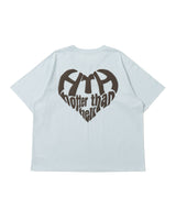 GLITTER HEART LOGO TEE