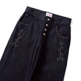 クラシックスタッズデニムパンツ 