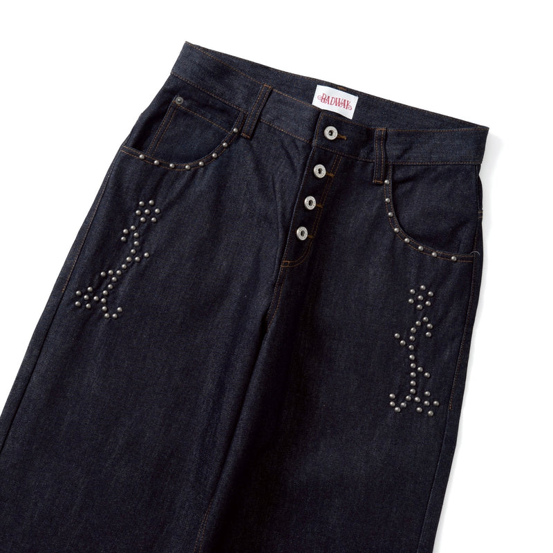 クラシックスタッズデニムパンツ 