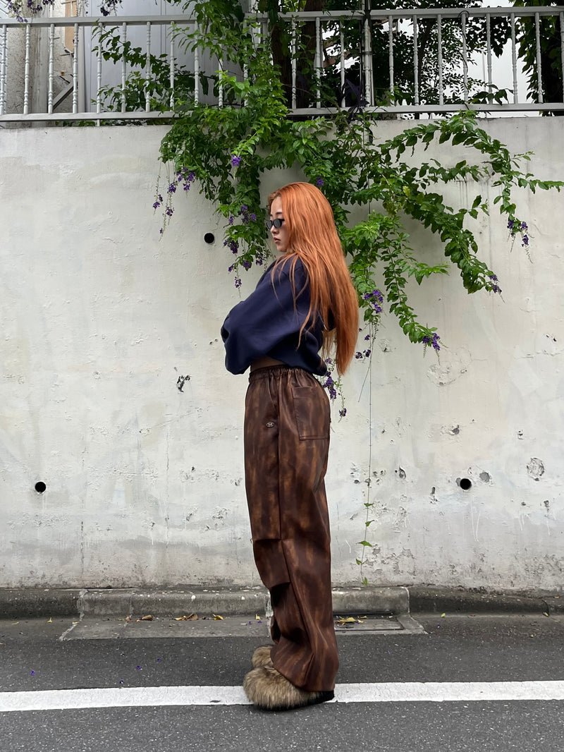 Vintage Faux Leather Pants