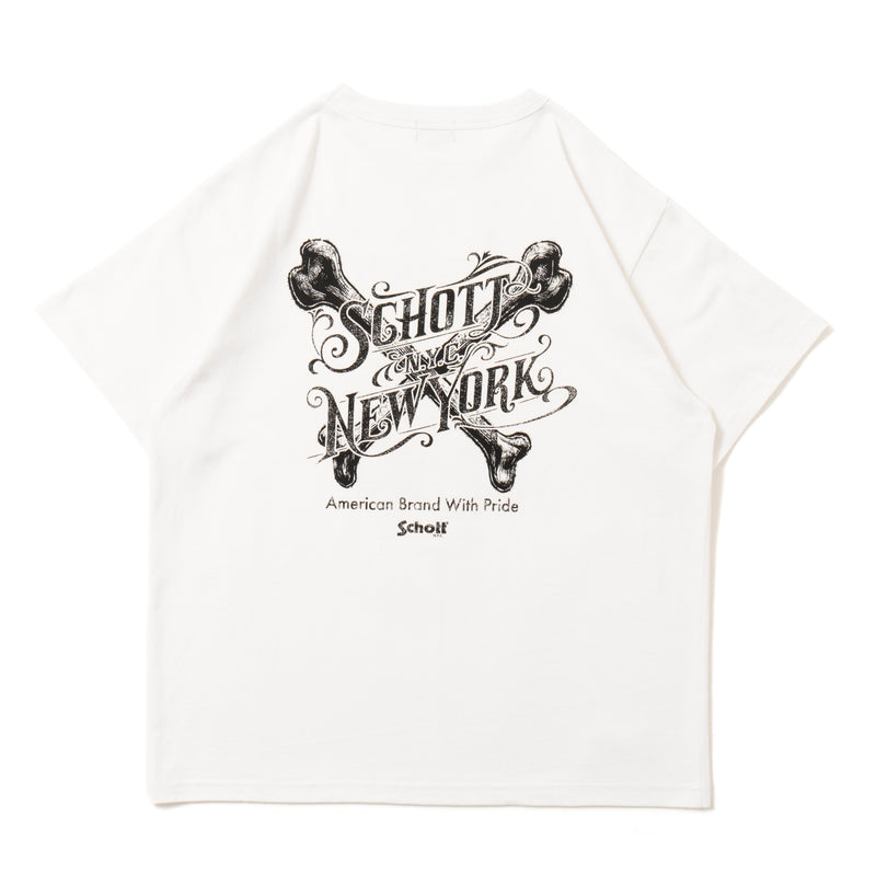 Schott x Badway Skull Graphic Tee