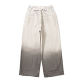 gradation double knee denim