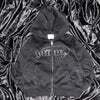 Universal logo rhinestone zip hoodie