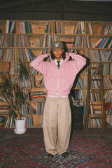 ballsy knit double zip hoodie