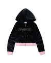 【090girl×高级拉芙】Velour Zip Hoodie 