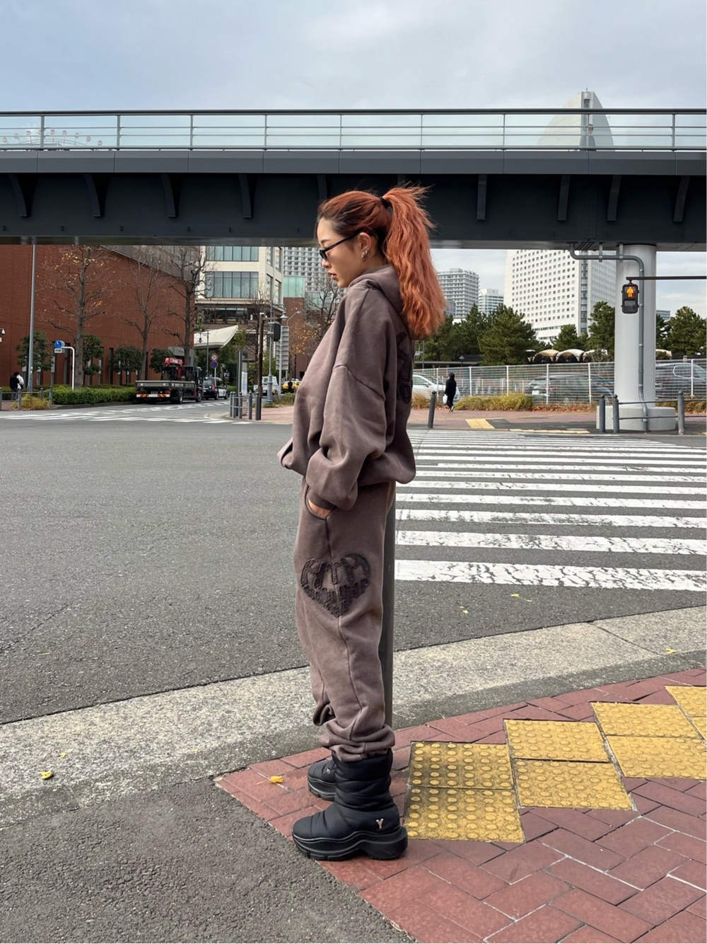vintage like Heart Logo sweat pants – YZ