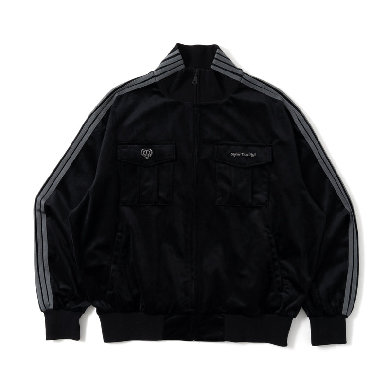 velor track jacket