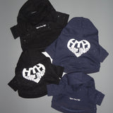 glitter heart logo hoodie (for pets)