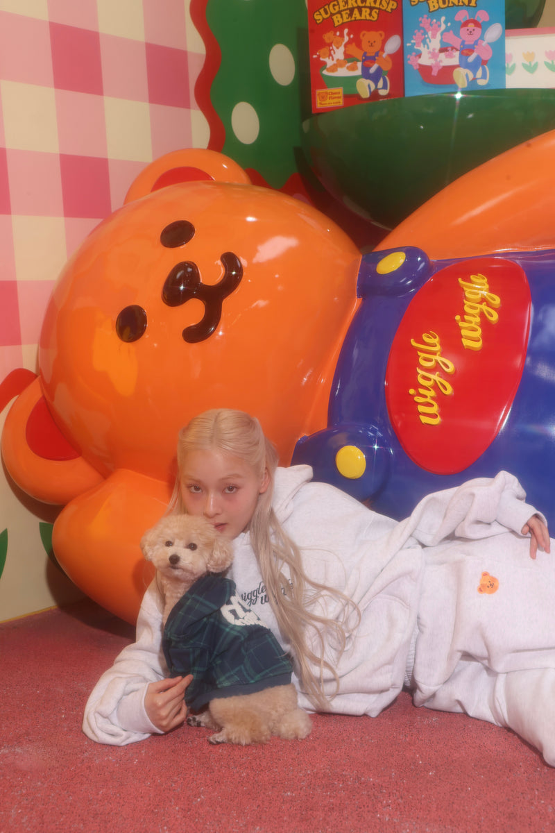 wiggle wiggle × HTH heart logo hoodie (for pets) 