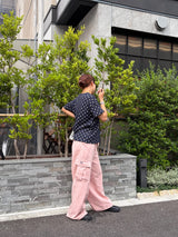 WAIST RIBBON CARGO PANTS