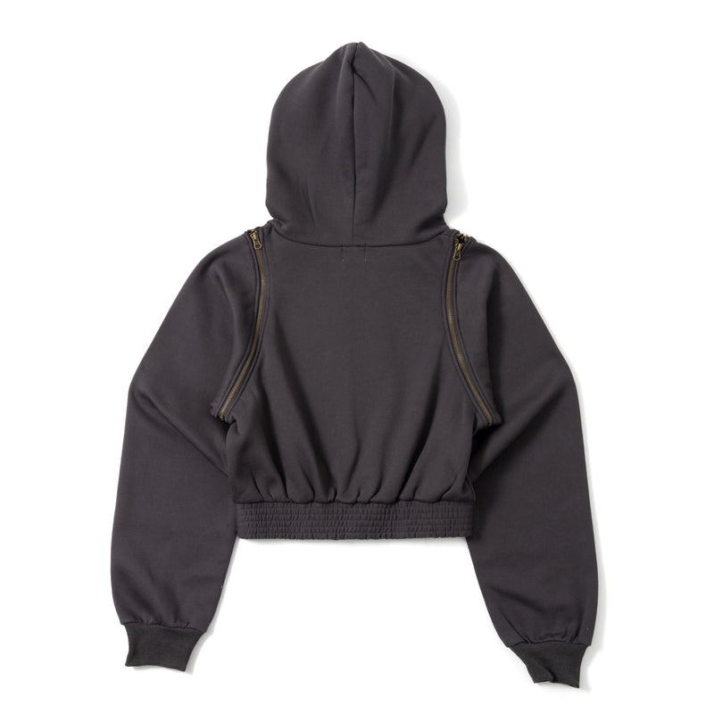 2way Shoulder Zip Hoodie