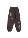 Lace twins logo sweat pants