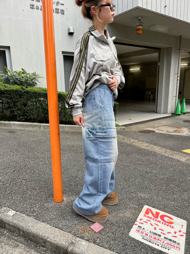 Denim Cargo Pants