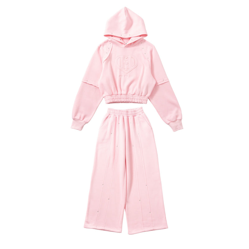 H heart logo river set up