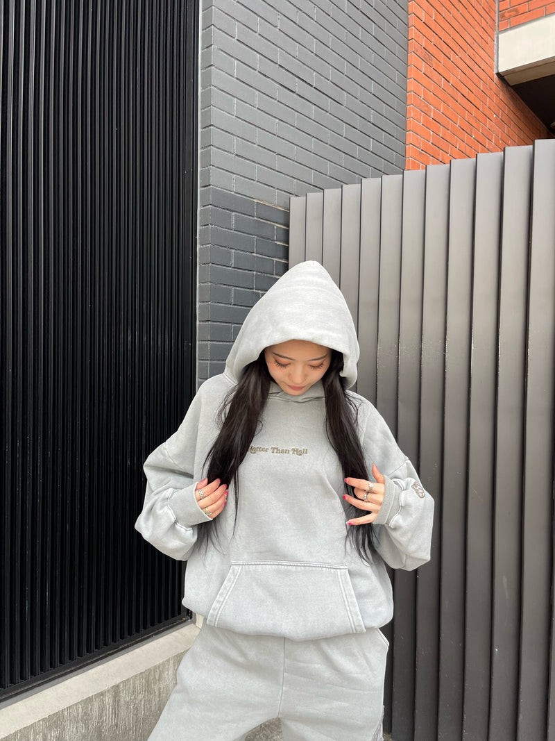 vintage like Heart Logo Hoodie