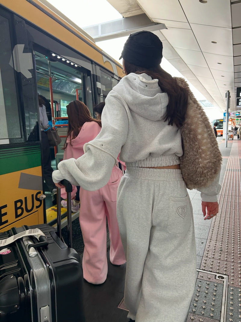 H heart logo river set up