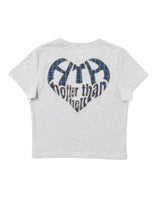 HEART LOGO APPLIQUE TEE
