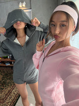 汗フードロンパース 