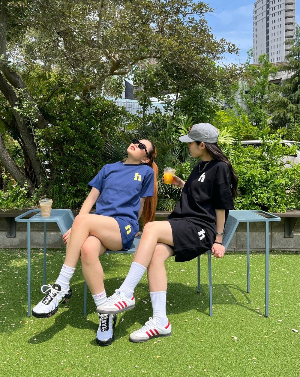 h flower logo short sleeve set up – YZ