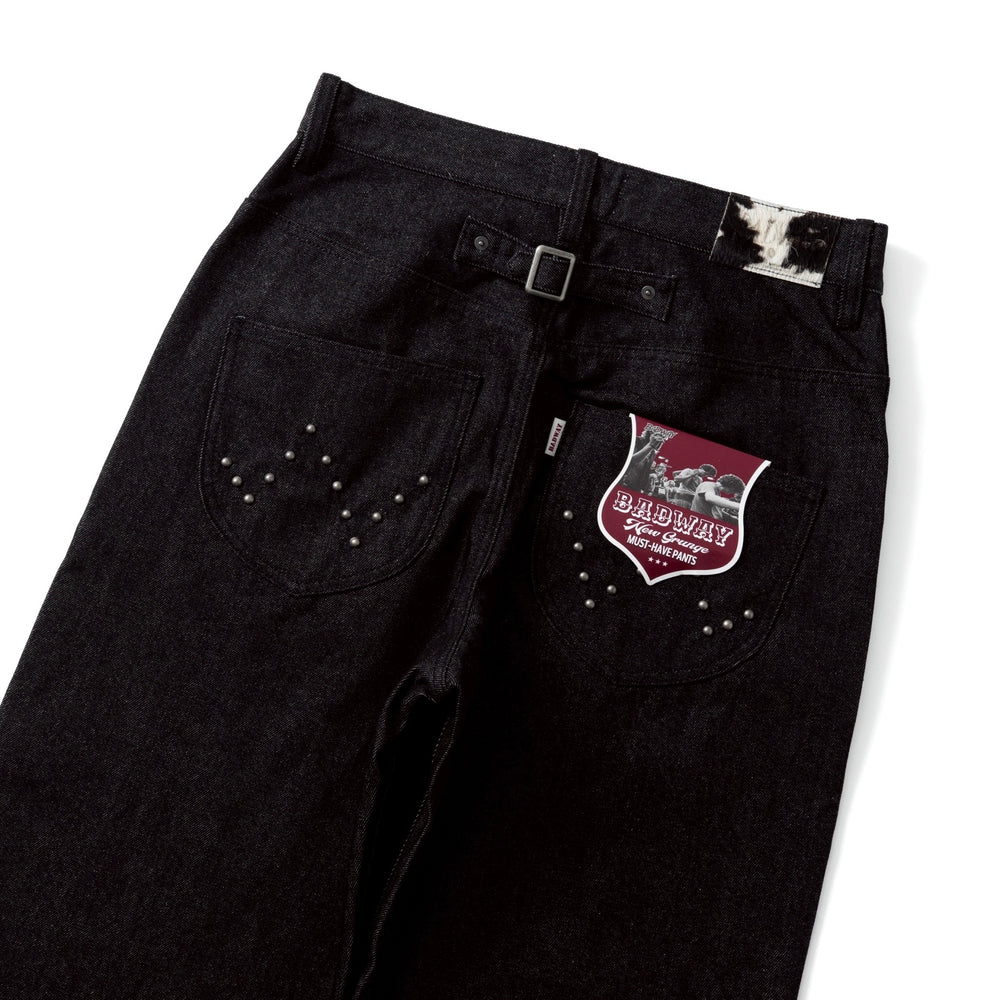 Badway Classic Studs Denim Pants ブラック　即完 Classic Studs Denim Pants(発送予定：2025年11月下旬~) – YZ