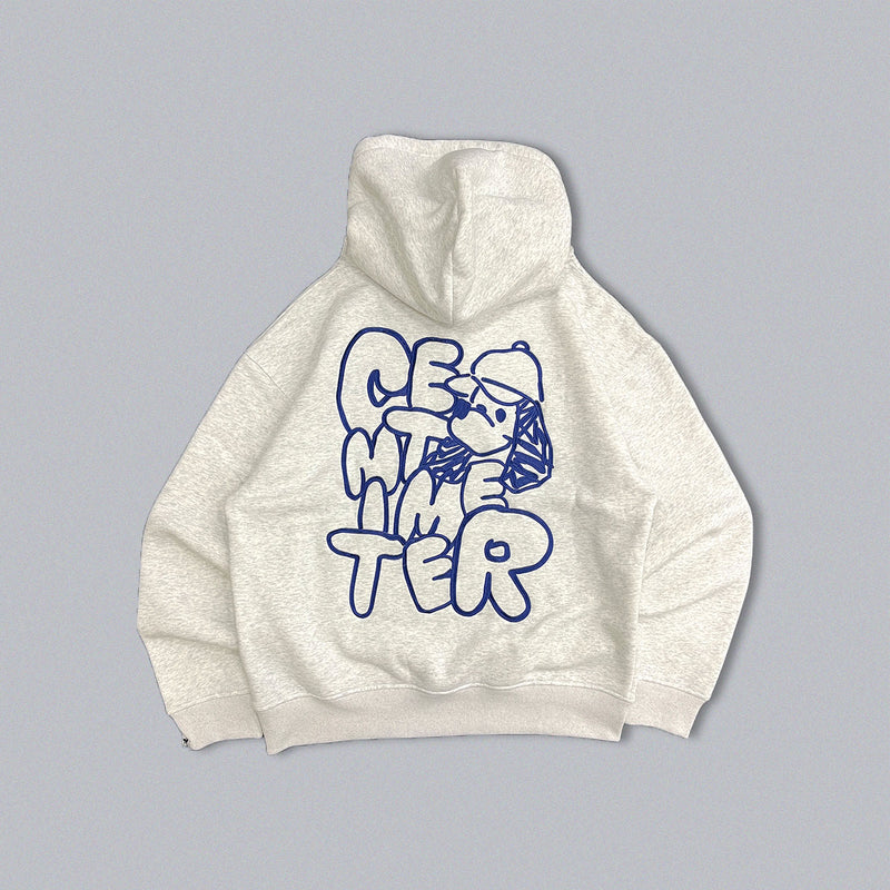 Doodle logo halfzip hoodie