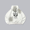 Boxy ruler zip hoodie