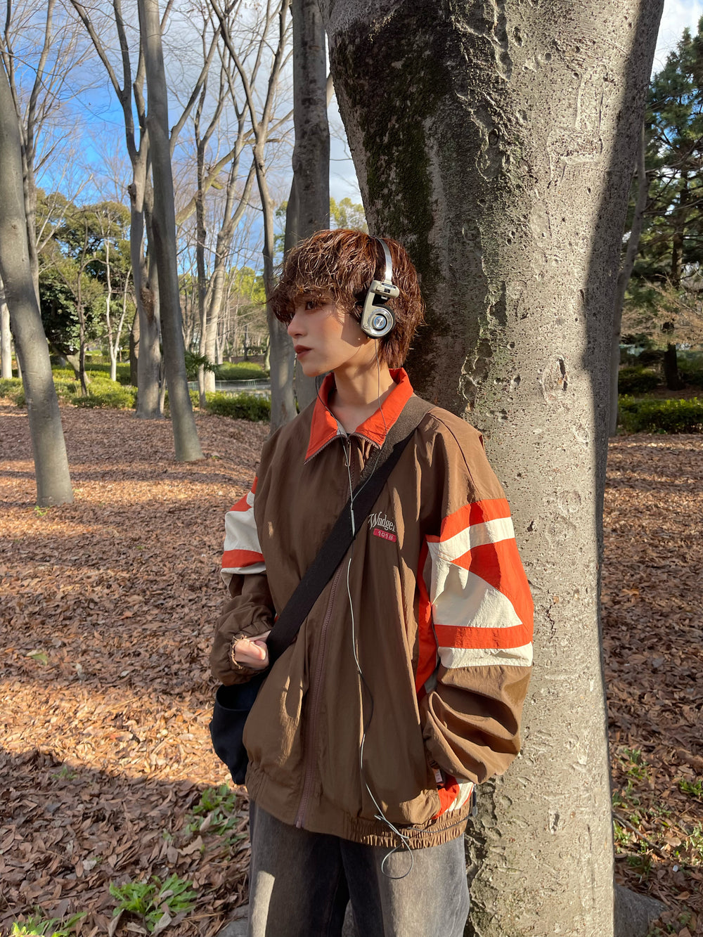 美品 WudgeBoy bi-color nylon blouson M bi-color nylon blouson – YZ