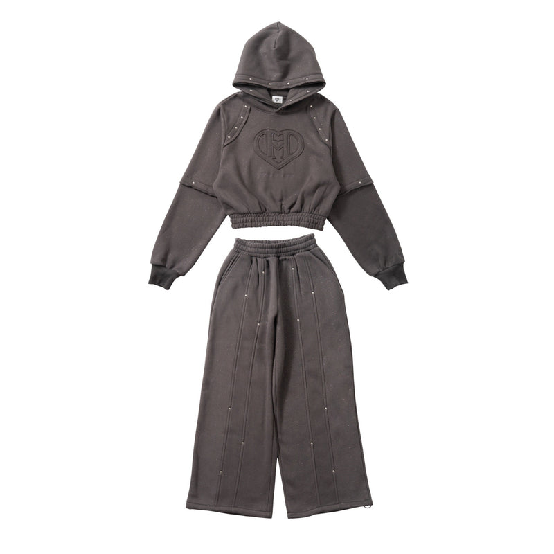 H heart logo river set up