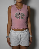 LACE UP TANK TOP