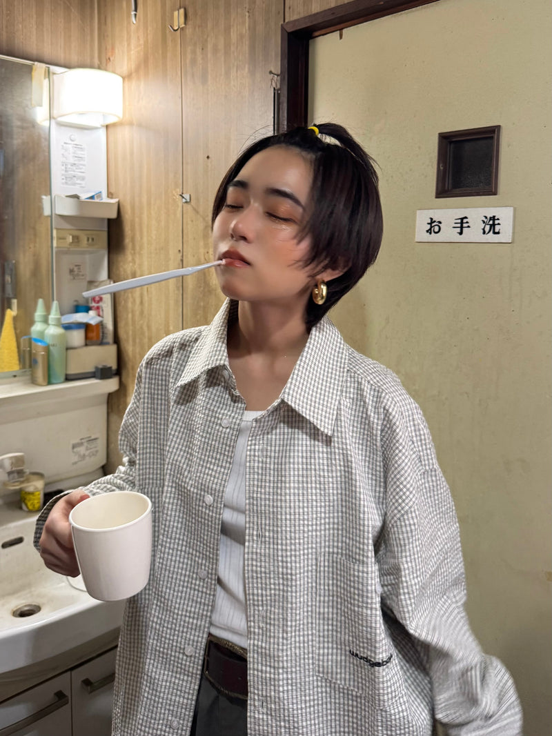 long sleeve check shirt