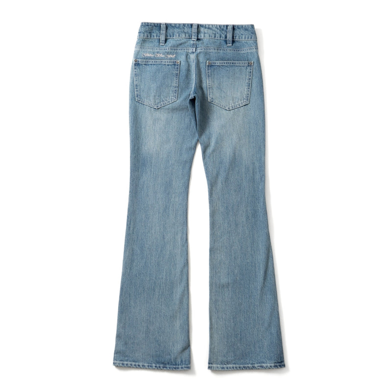 lowrise flare denim