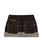 FOLDED DENIM SKIRT