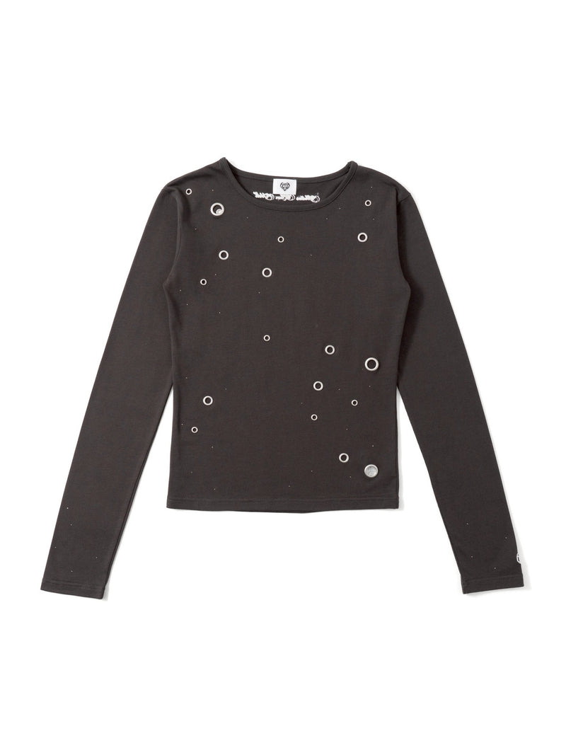 Eyelet Long-Sleeve Tee – YZ
