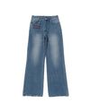 STITCH LOGO STRAIGHT DENIM PANTS