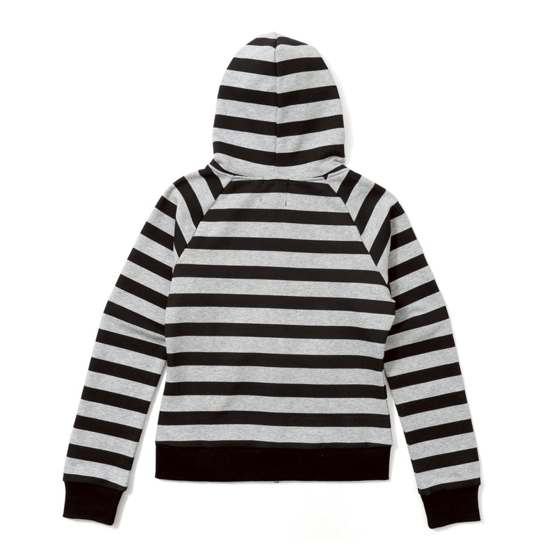 Cross Patch Striped Zip Hoodie – YZ