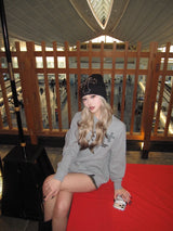 Double cross logo waffle henry L/S tee