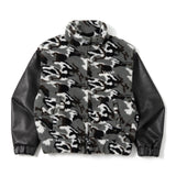 eco leather boa blouson