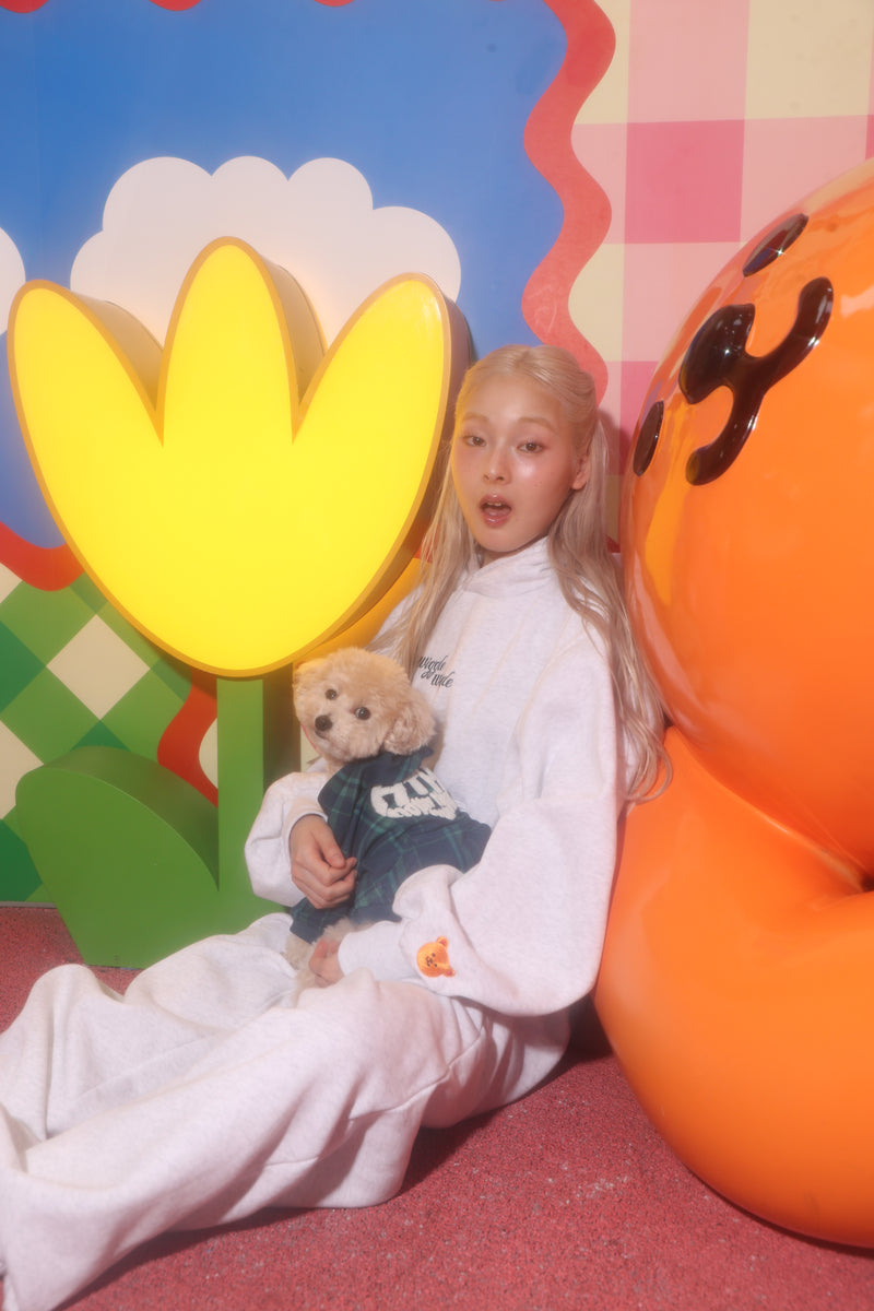 wiggle wiggle × HTH heart logo hoodie (for pets) 