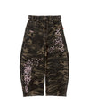 Sakura Embroidered Slub Denim Buggy Pants