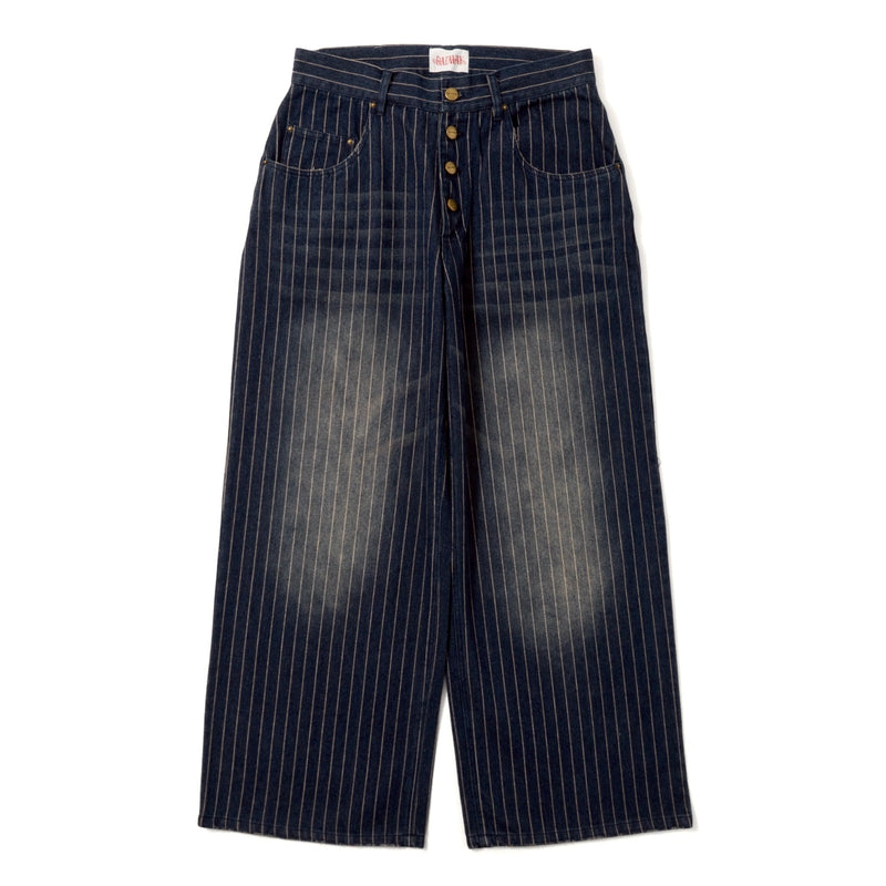 Grunge stripe denim pants – YZ
