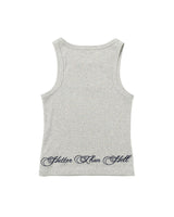 CURSIVE RIB TANKTOP